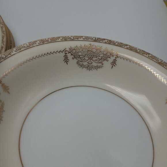 Noritake Bancroft Gold Trimmed Floral Basket Bowl 5481 Vintage - Picture 10 of 15